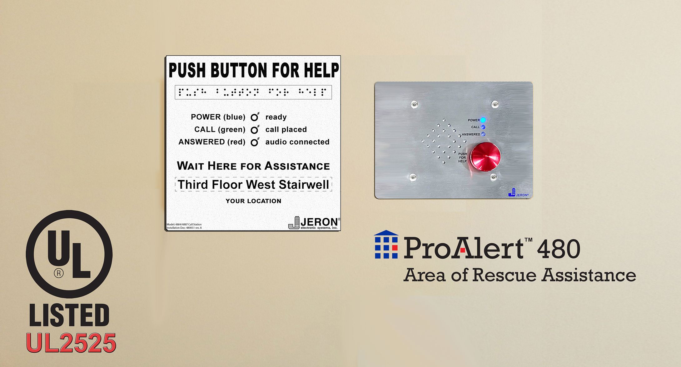 UL2525 Listed Pro-Alert Area of Rescue Assistance